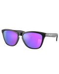 The Oakley Frogskin Prizm Sunglasses in Matte Black & Prizm Violet