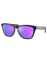 The Oakley Frogskin Prizm Sunglasses in Matte Black & Prizm Violet