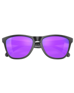 The Oakley Frogskin Prizm Sunglasses in Matte Black & Prizm Violet