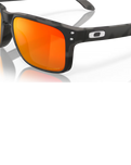 The Oakley Holbrook Black Camo Prizm Sunglasses in Black Camo & Prizm Ruby