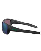 The Oakley Turbine Prizm Polarised Sunglasses in Matte Black & Prizm Jade