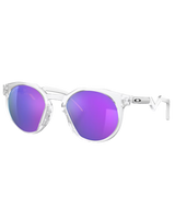 The Oakley HSTN Metal Prizm Sunglasses in Matte Clear & Prizm Violet