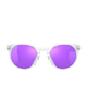 The Oakley HSTN Metal Prizm Sunglasses in Matte Clear & Prizm Violet