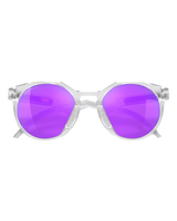 The Oakley HSTN Metal Prizm Sunglasses in Matte Clear & Prizm Violet