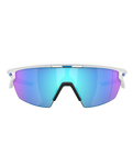 The Oakley Sphaera Prizm Polarised Sunglasses in Matte White & Prizm Sapphire