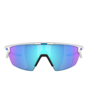 The Oakley Sphaera Prizm Polarised Sunglasses in Matte White & Prizm Sapphire