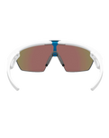 The Oakley Sphaera Prizm Polarised Sunglasses in Matte White & Prizm Sapphire