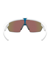 The Oakley Sphaera Prizm Polarised Sunglasses in Matte White & Prizm Sapphire