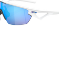 The Oakley Sphaera Prizm Polarised Sunglasses in Matte White & Prizm Sapphire