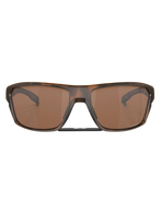 The Oakley Split Shot Prizm Polarised Sunglasses in Matte Brown Tortoise & Prizm Tungsten