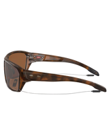 The Oakley Split Shot Prizm Polarised Sunglasses in Matte Brown Tortoise & Prizm Tungsten