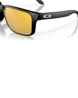 The Oakley Holbrook XL Prizm Polarised Sunglasses in Matte Black & Prizm 24K