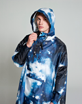 The Rain Kiss Womens Rain Poncho in Starry Night