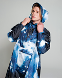 The Rain Kiss Womens Rain Poncho in Starry Night