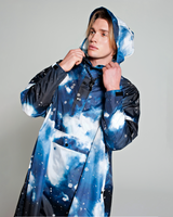 The Rain Kiss Womens Rain Poncho in Starry Night