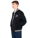 The Parlez Mens Anchorage Bomber Jacket in Black