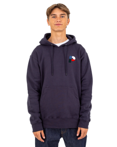 The Parlez Mens Roseau Hoodie in Navy