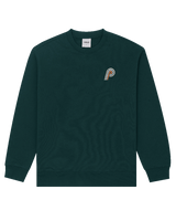 The Parlez Mens Poplar Sweatshirt in Deep Green