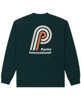 The Parlez Mens Poplar Sweatshirt in Deep Green