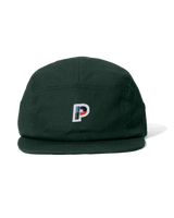 The Parlez Mens Logan 5 Panel Cap in Deep Green