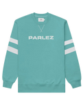 The Parlez Mens Yuma Sweatshirt in Dusty Aqua