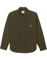 The Parlez Mens Case Overshirt in Khaki