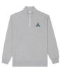 The Parlez Mens Dowe 1/4 Zip Sweatshirt in Heather