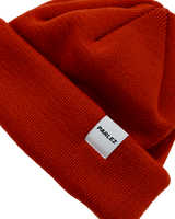 The Parlez Mens Flatholm Beanie in Burnt Ochre