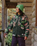 The Passenger Womens Clover 2.0 Fleece Jacket in Abstract Mountain Fir Tree