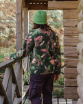 The Passenger Womens Clover 2.0 Fleece Jacket in Abstract Mountain Fir Tree