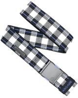 Plaid Capsule Belt in Cobalt & Black