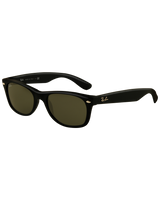 The Ray-Ban Black New Wayfarer Sunglasses in Black