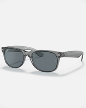 The Ray-Ban New Wayfarer Polarised Sunglasses in Transparent Grey