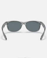 The Ray-Ban New Wayfarer Polarised Sunglasses in Transparent Grey