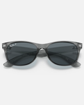 The Ray-Ban New Wayfarer Polarised Sunglasses in Transparent Grey