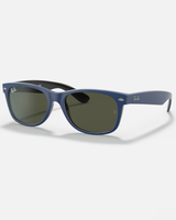 The Ray-Ban New Wayfarer Colour Mix Sunglasses Standard in Matte Blue