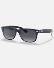 The Ray-Ban New Wayfarer Polarised Sunglasses in Matte Blue