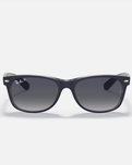 The Ray-Ban New Wayfarer Polarised Sunglasses in Matte Blue