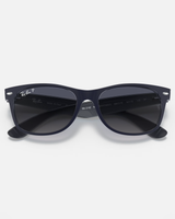 The Ray-Ban New Wayfarer Polarised Sunglasses in Matte Blue