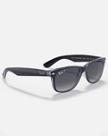 The Ray-Ban New Wayfarer Polarised Sunglasses in Matte Blue