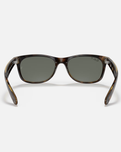 The Ray-Ban New Wayfarer Polarised Sunglasses in Gloss Tortoise