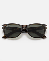 The Ray-Ban New Wayfarer Polarised Sunglasses in Gloss Tortoise