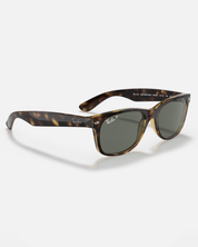 The Ray-Ban New Wayfarer Polarised Sunglasses in Gloss Tortoise