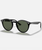 The Ray-Ban RB2180 Sunglasses in Polished Black & Dark Green