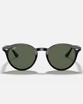 The Ray-Ban RB2180 Sunglasses in Polished Black & Dark Green