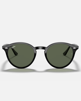 The Ray-Ban RB2180 Sunglasses in Polished Black & Dark Green