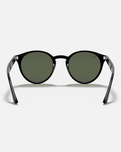 The Ray-Ban RB2180 Sunglasses in Polished Black & Dark Green