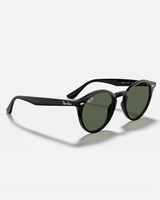 The Ray-Ban RB2180 Sunglasses in Polished Black & Dark Green