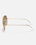 The Ray-Ban Aviator Metal Sunglasses in Gold & Silver