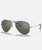 The Ray-Ban Aviator Metal Sunglasses in Sliver